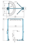 Caizer T60 + 2 Post Hoist