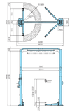 Caizer T60 + 2 Post Hoist